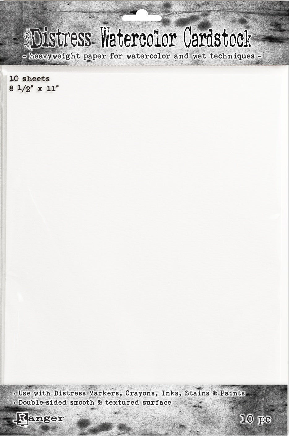 Tim Holtz Distress Watercolor Cardstock 10/Pkg 8.5"X11"