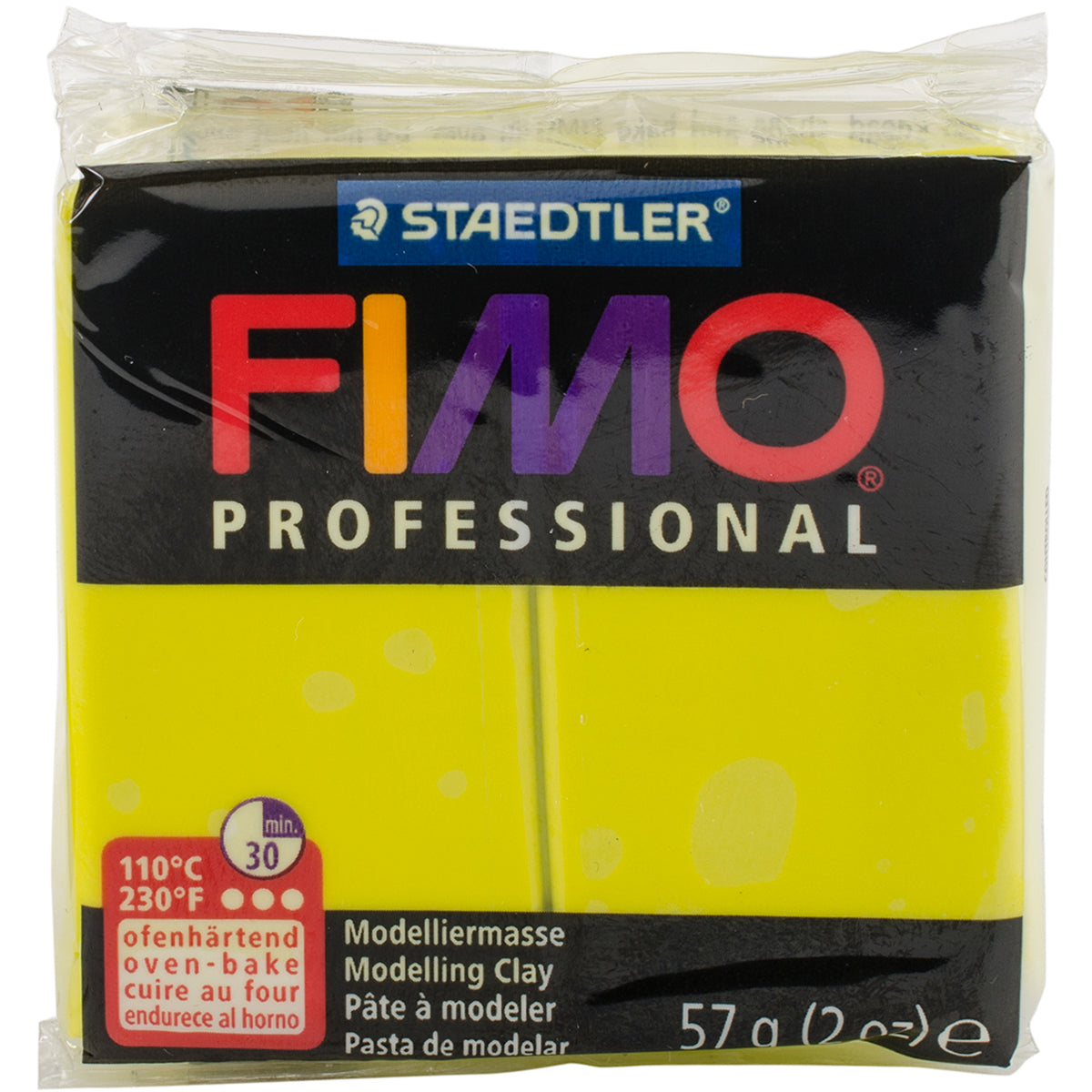 Fimo Professional Soft Polymer Clay 2oz Lemon Yellow