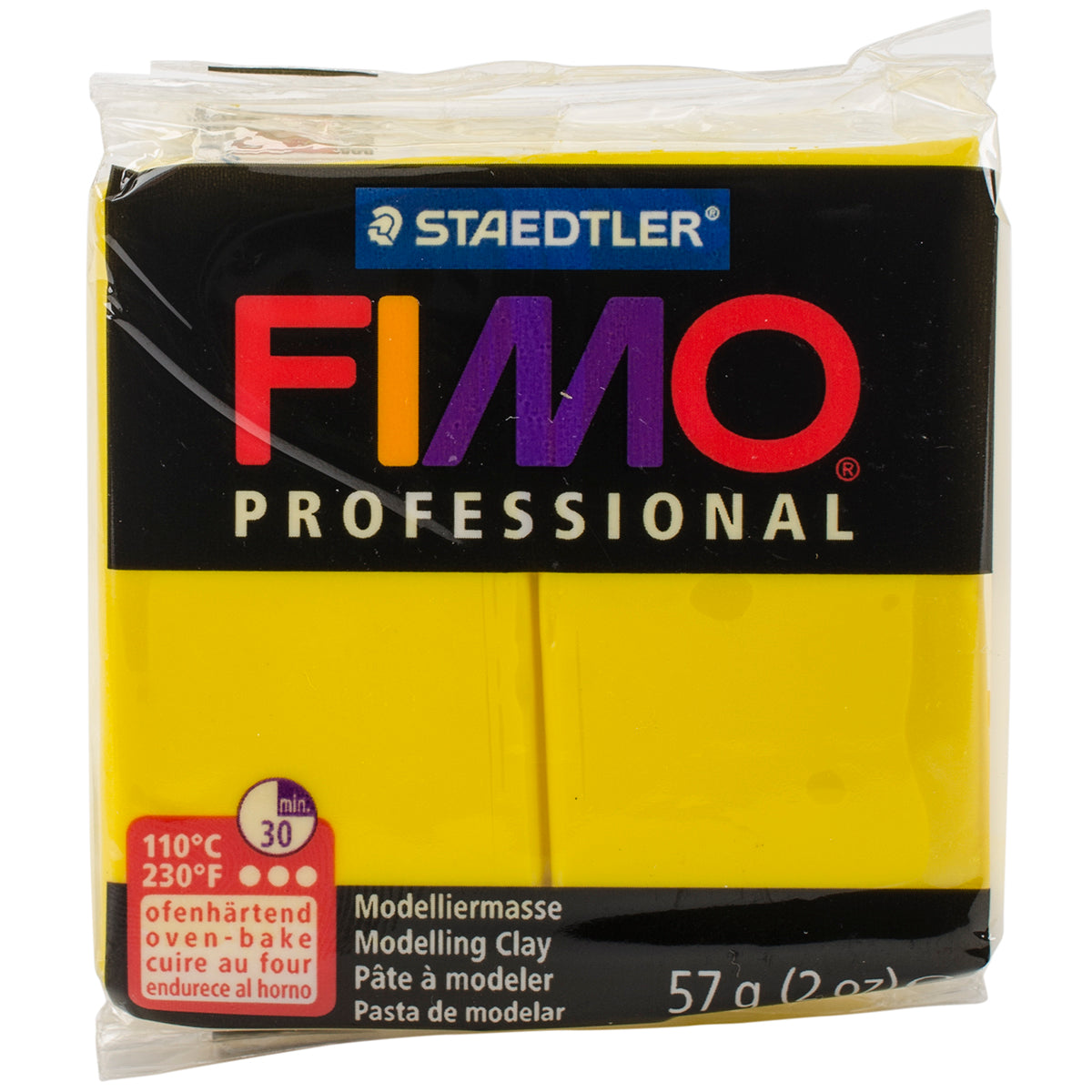 Fimo Professional Soft Polymer Clay 2oz Yellow