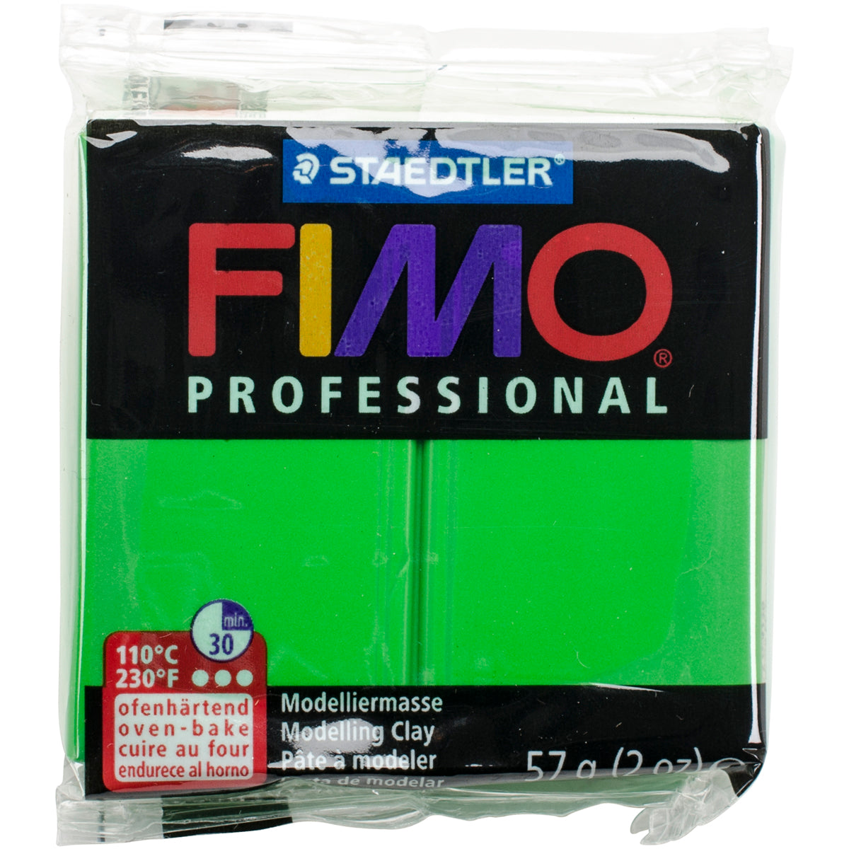 Fimo Professional Soft Polymer Clay 2oz Sap Green
