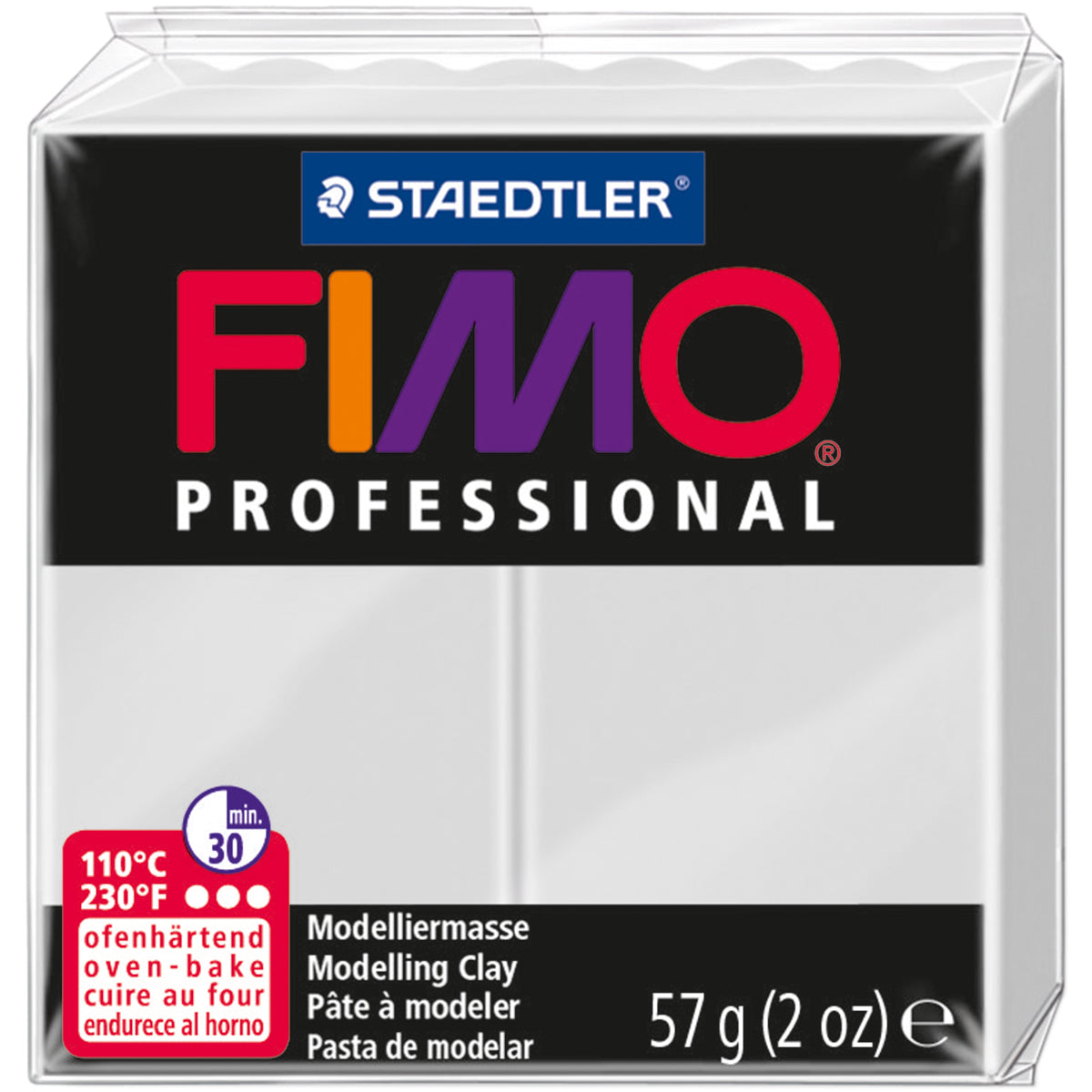 Fimo Professional Soft Polymer Clay 2oz Dolphin Grey