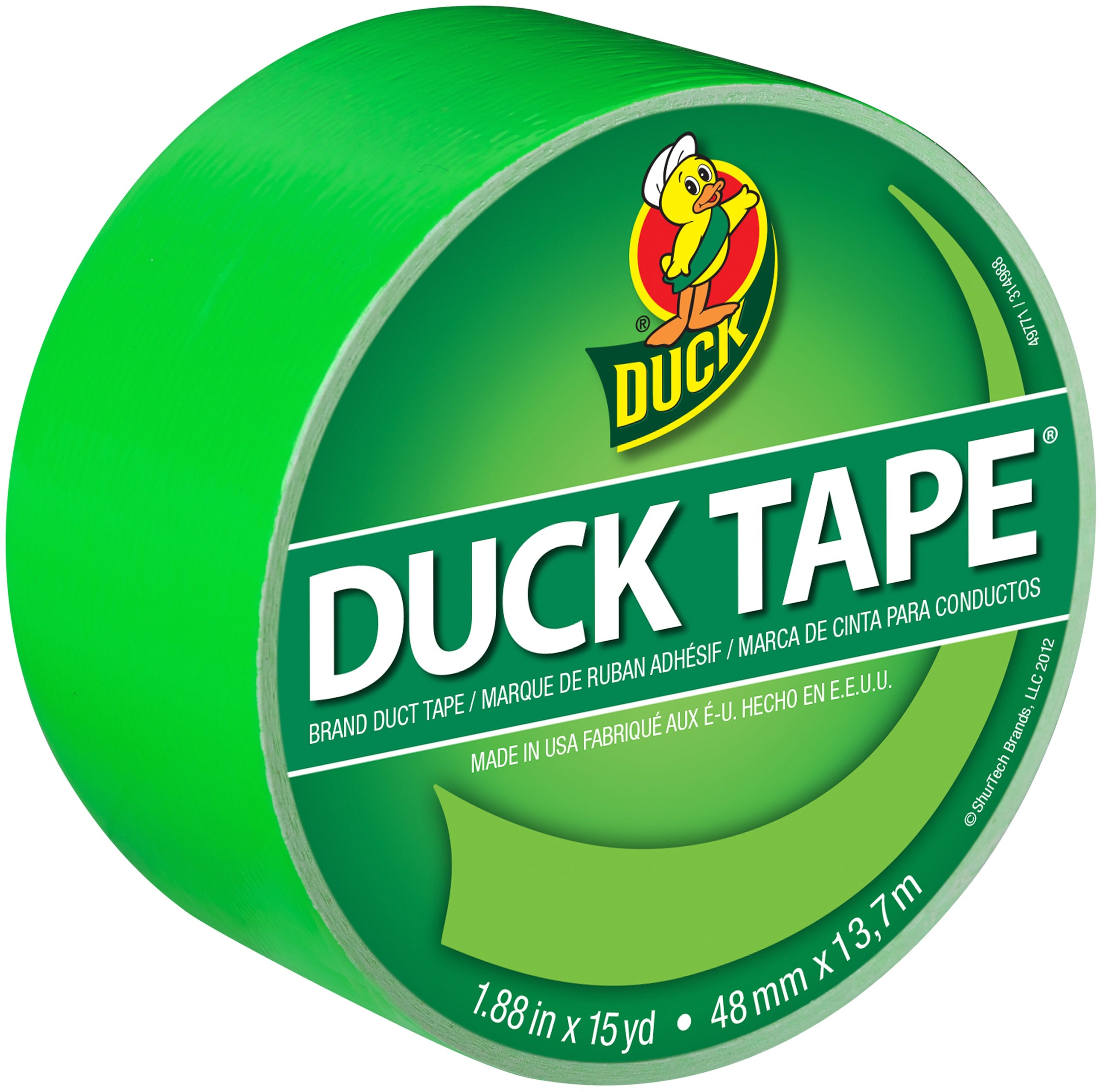 Bright Duck Tape 1.88"X15yd Island Lime