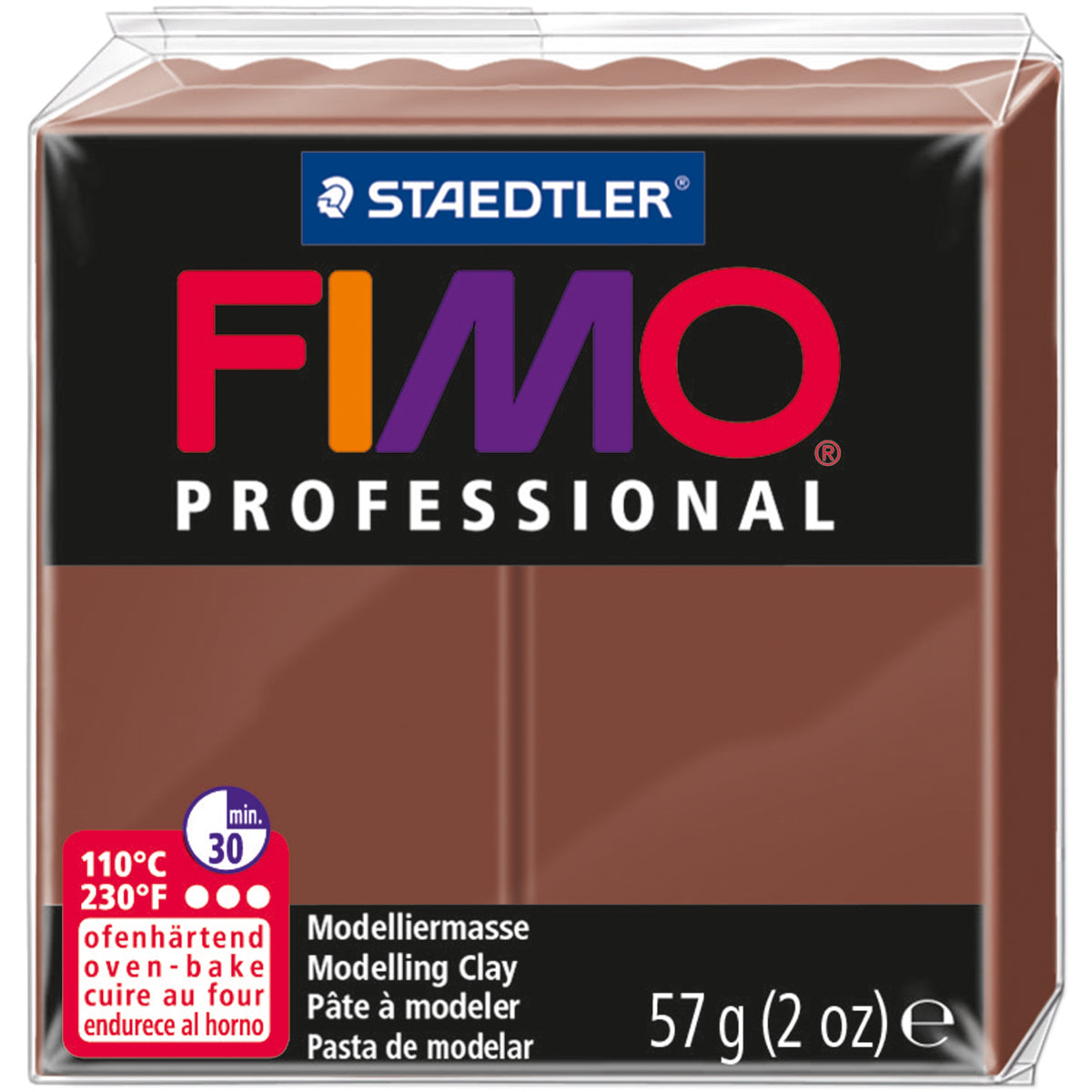 Fimo Professional Soft Polymer Clay 2oz Chocolate