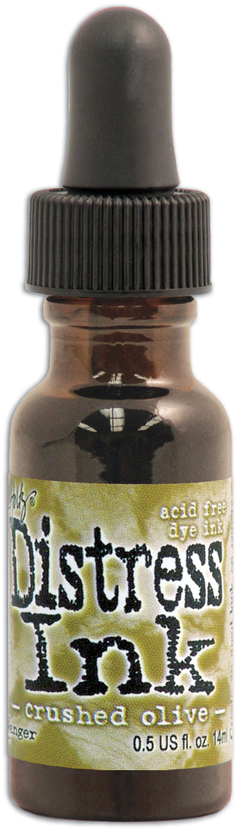 Distress Pad Re-Inker .5oz Crushed Olive