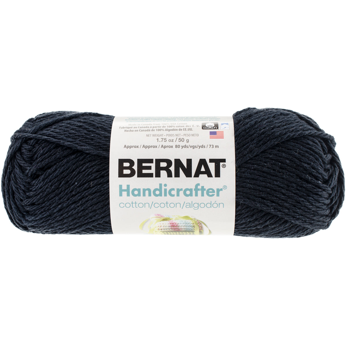 Handicrafter Cotton Yarn - Solids Black Licorice
