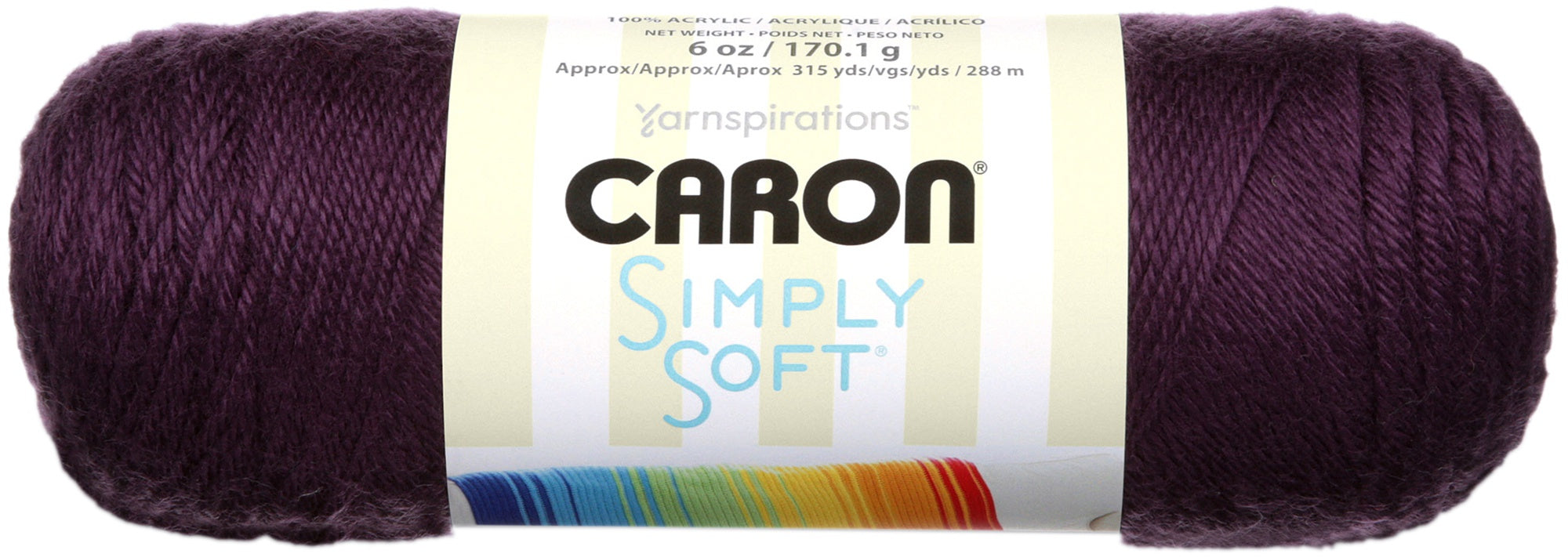 Simply Soft Solids Yarn Plum Perfect