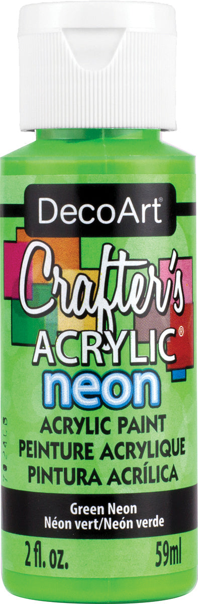 Crafter's Acrylic All-Purpose Paint 2oz Green Neon