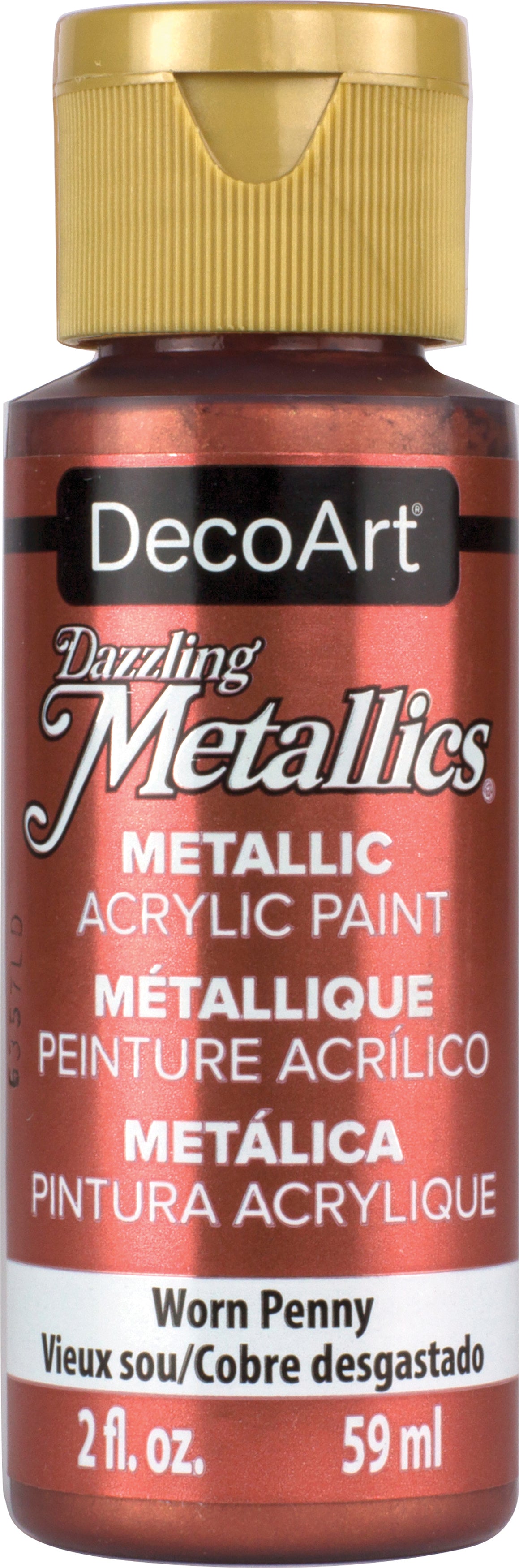 Dazzling Metallics Acrylic Paint 2oz Worn Penny