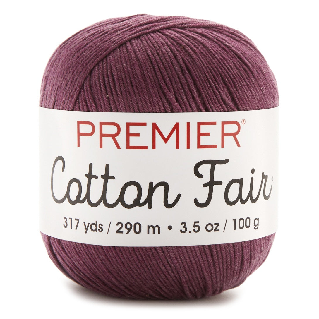 Cotton Fair Solid Yarn Plum
