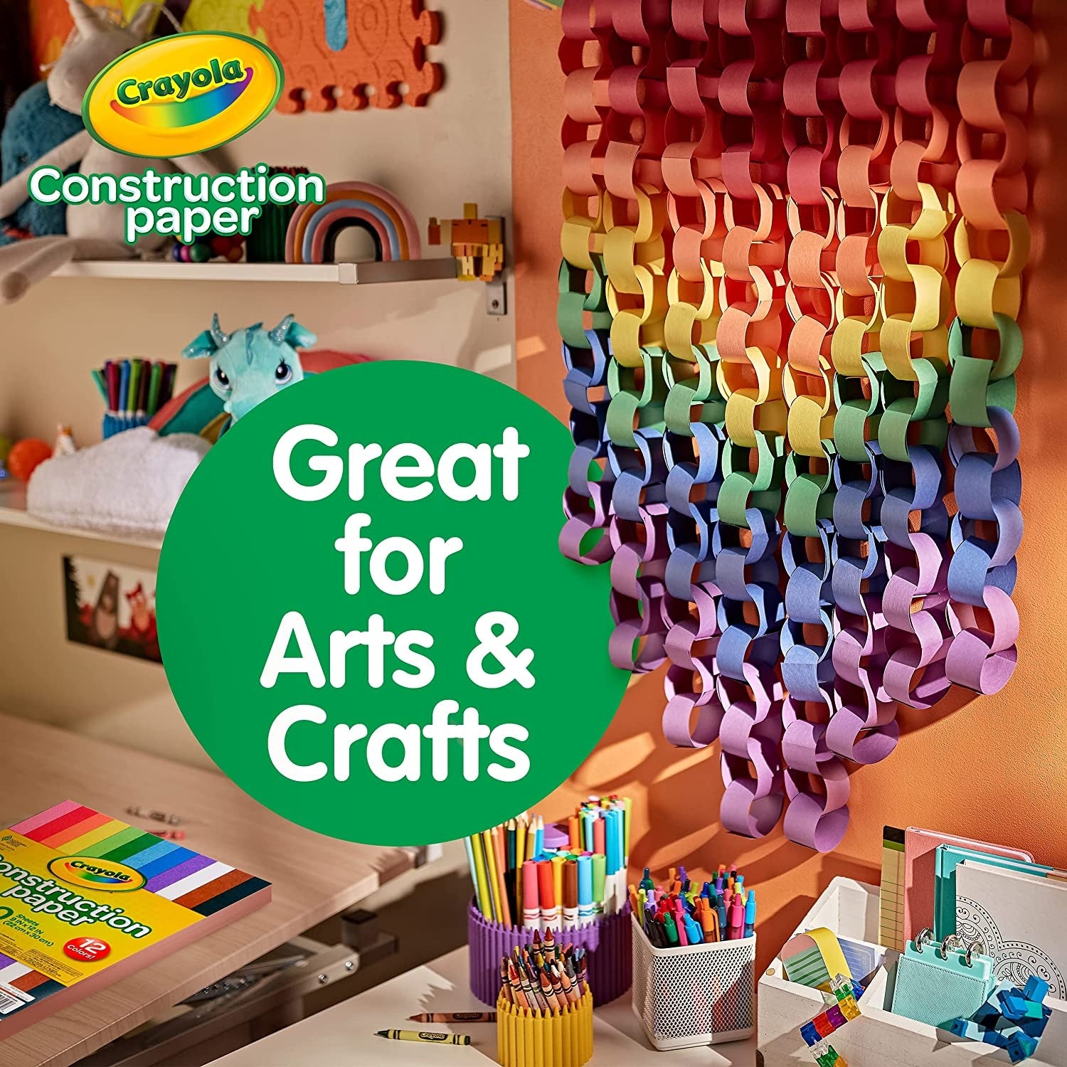 Crayola Construction Paper Pad 9"X12" 240 Sheets
