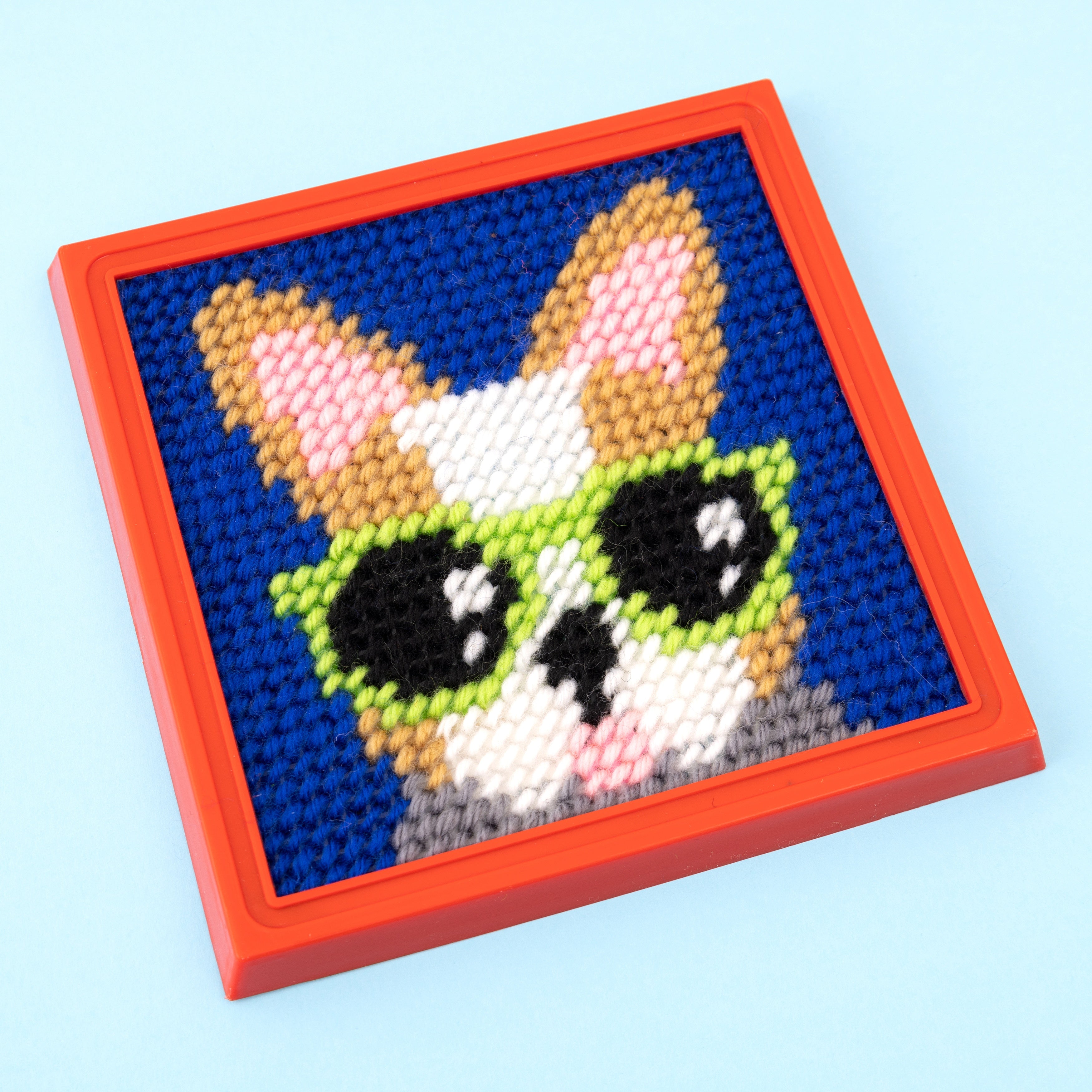 Sew Cute! Dog Needlepoint Kit 6"X6" Stitched In Yarn