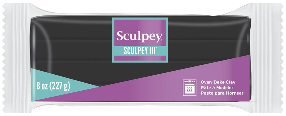 Sculpey III Polymer Clay 8oz Black