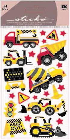 Sticko Stickers Construction Zone