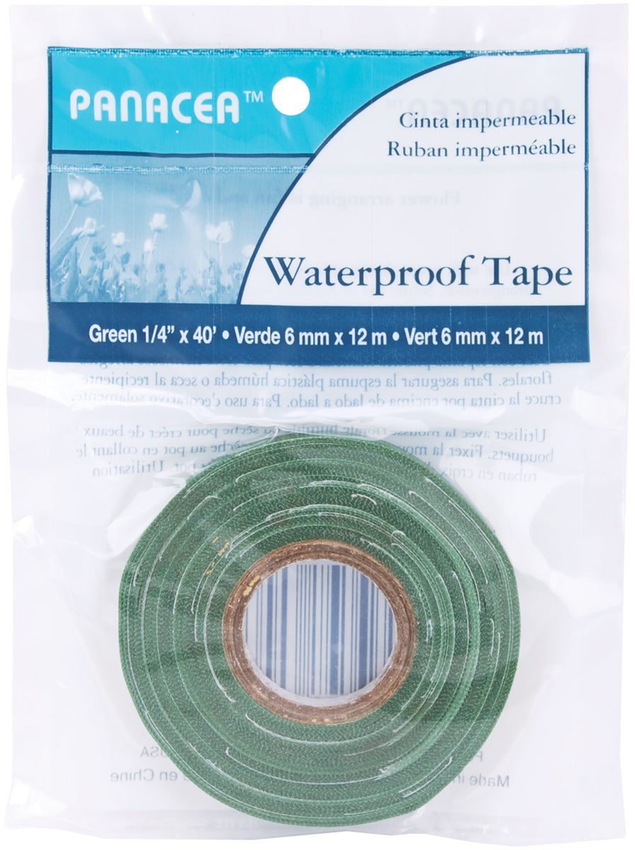 Waterproof Tape .25"X40' Green