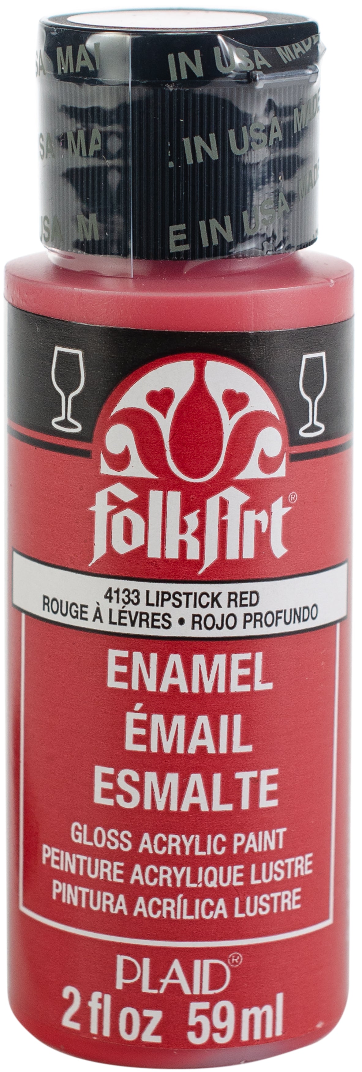FolkArt Enamel Paint 2oz Lipstick Red
