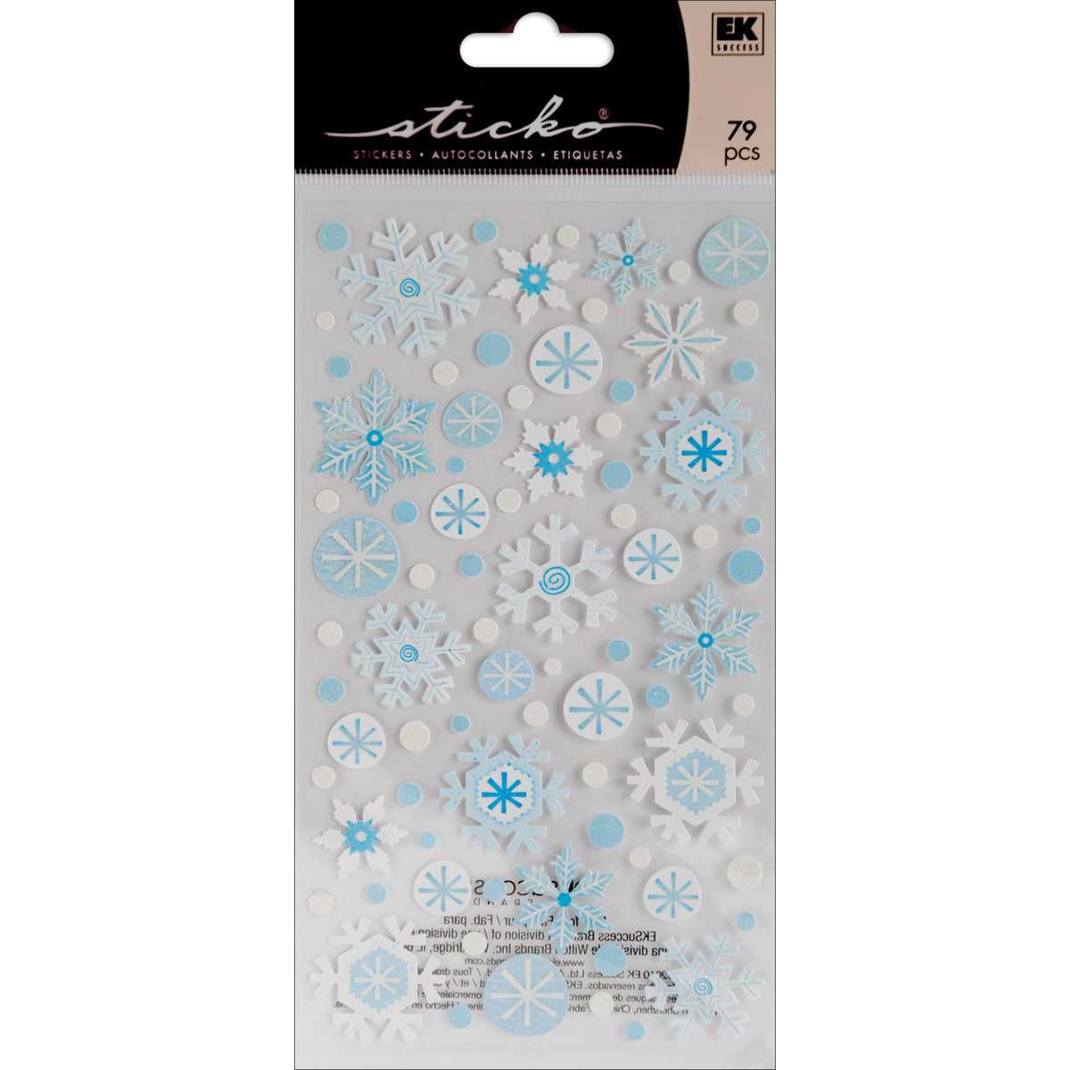 Sticko Stickers Winter Snowflakes W/UV Accents
