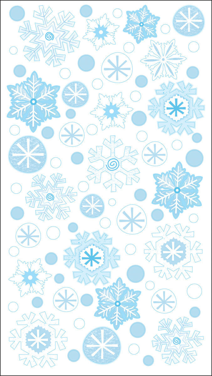 Sticko Stickers Winter Snowflakes W/UV Accents