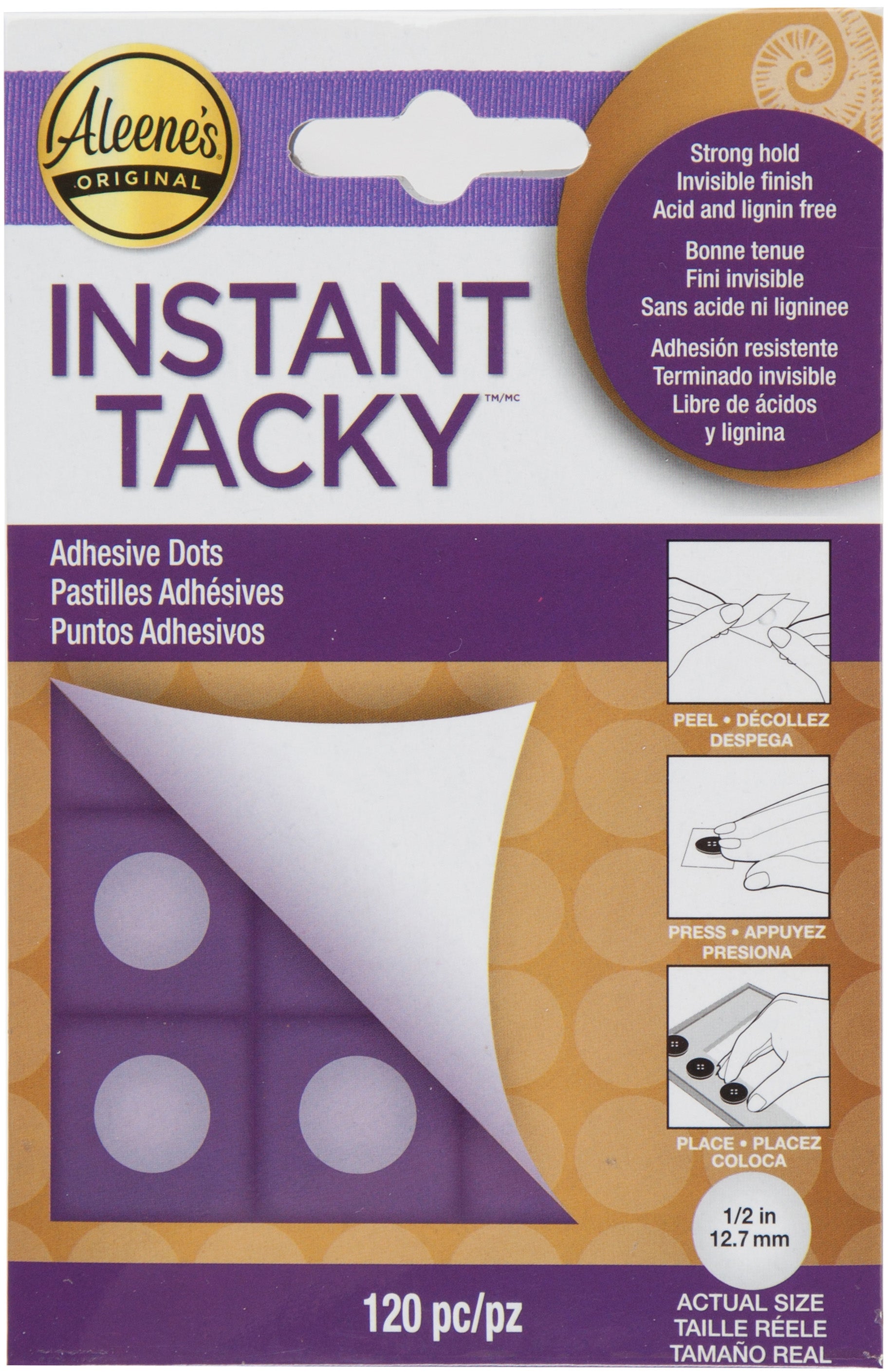 Aleene's Adhesive Dots .5" 120/Pkg