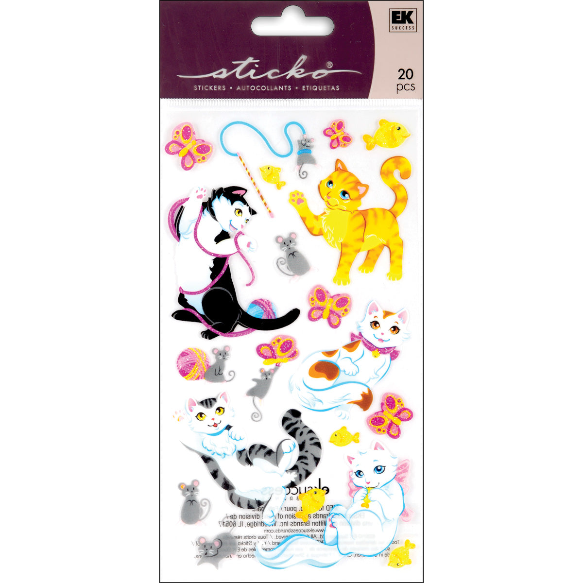 Sticko Stickers Playful Kittens