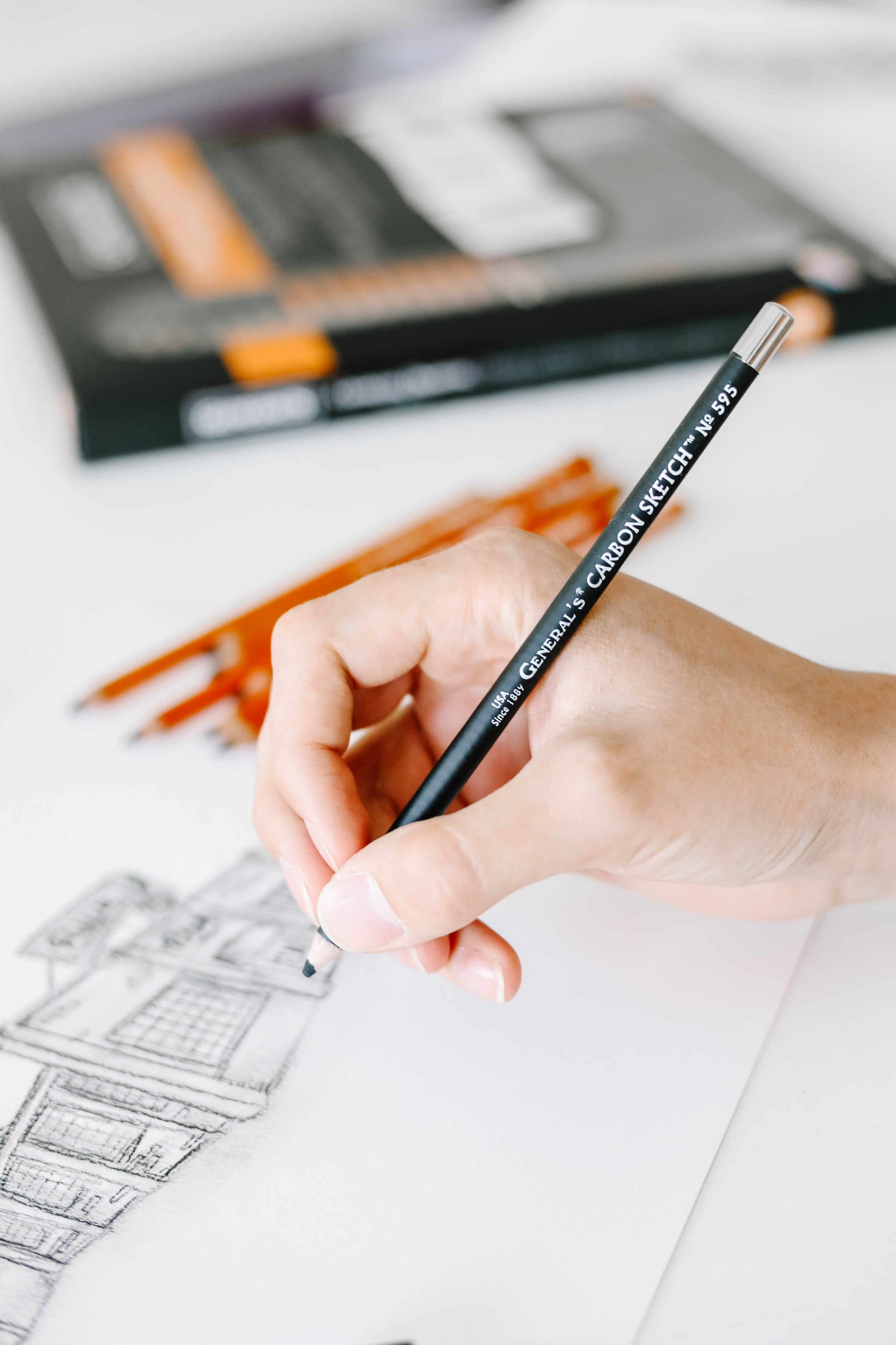 Carbon Sketch Pencils 2/Pkg #595-BP