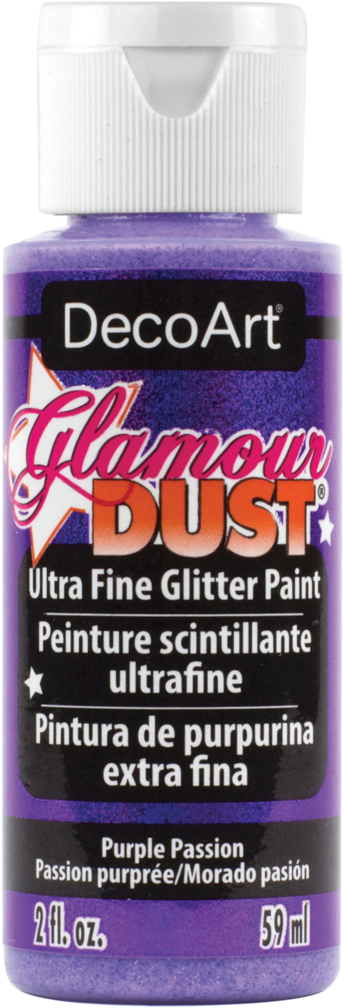 Glamour Dust Glitter Paint 2oz Purple Passion