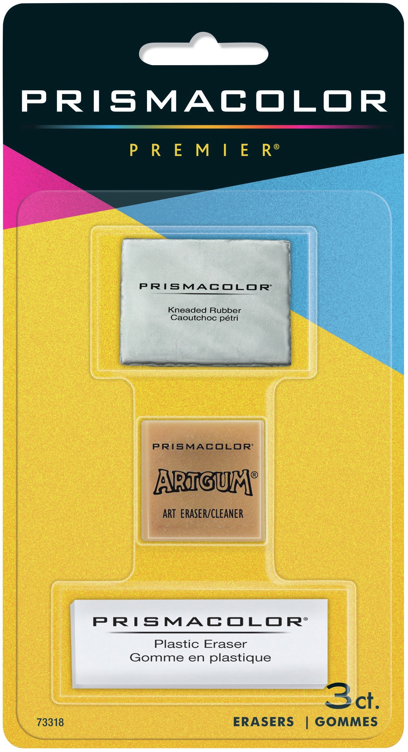 Design Art Erasers 3/Pkg 