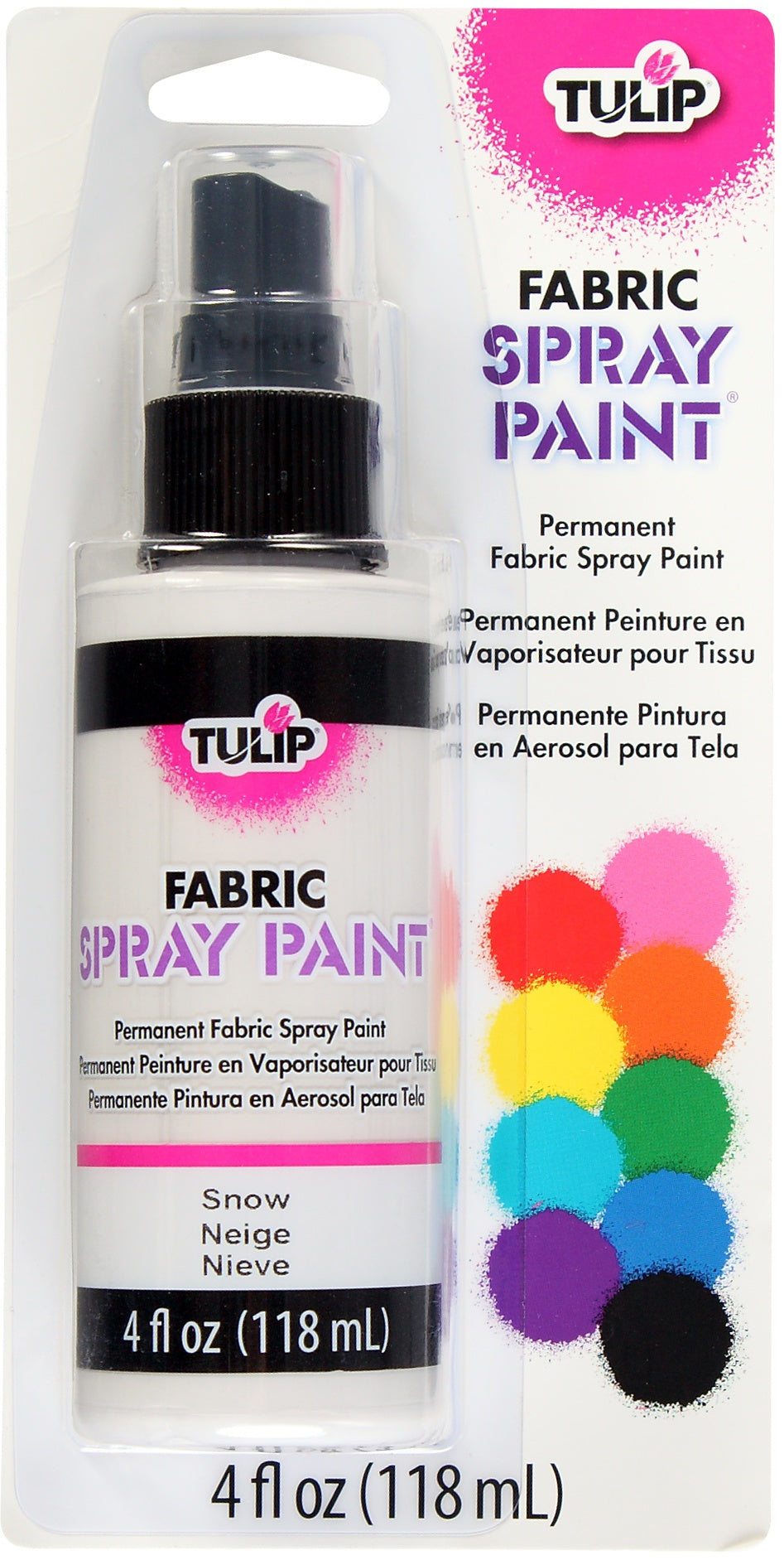 Tulip Fabric Spray Paint 4oz Snow