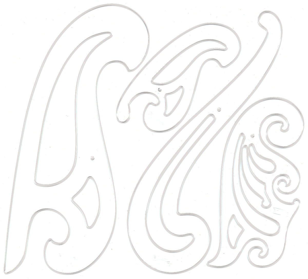 French Curve Set 4/Pkg  