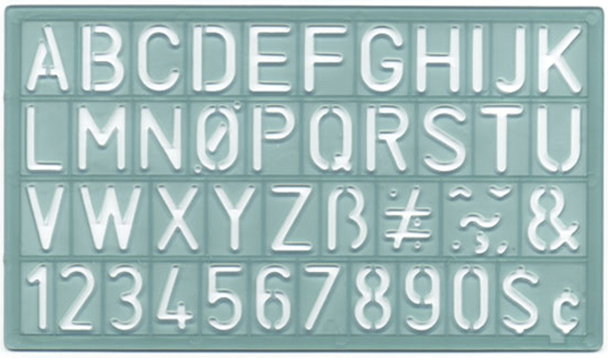Lettering Guide .75" 