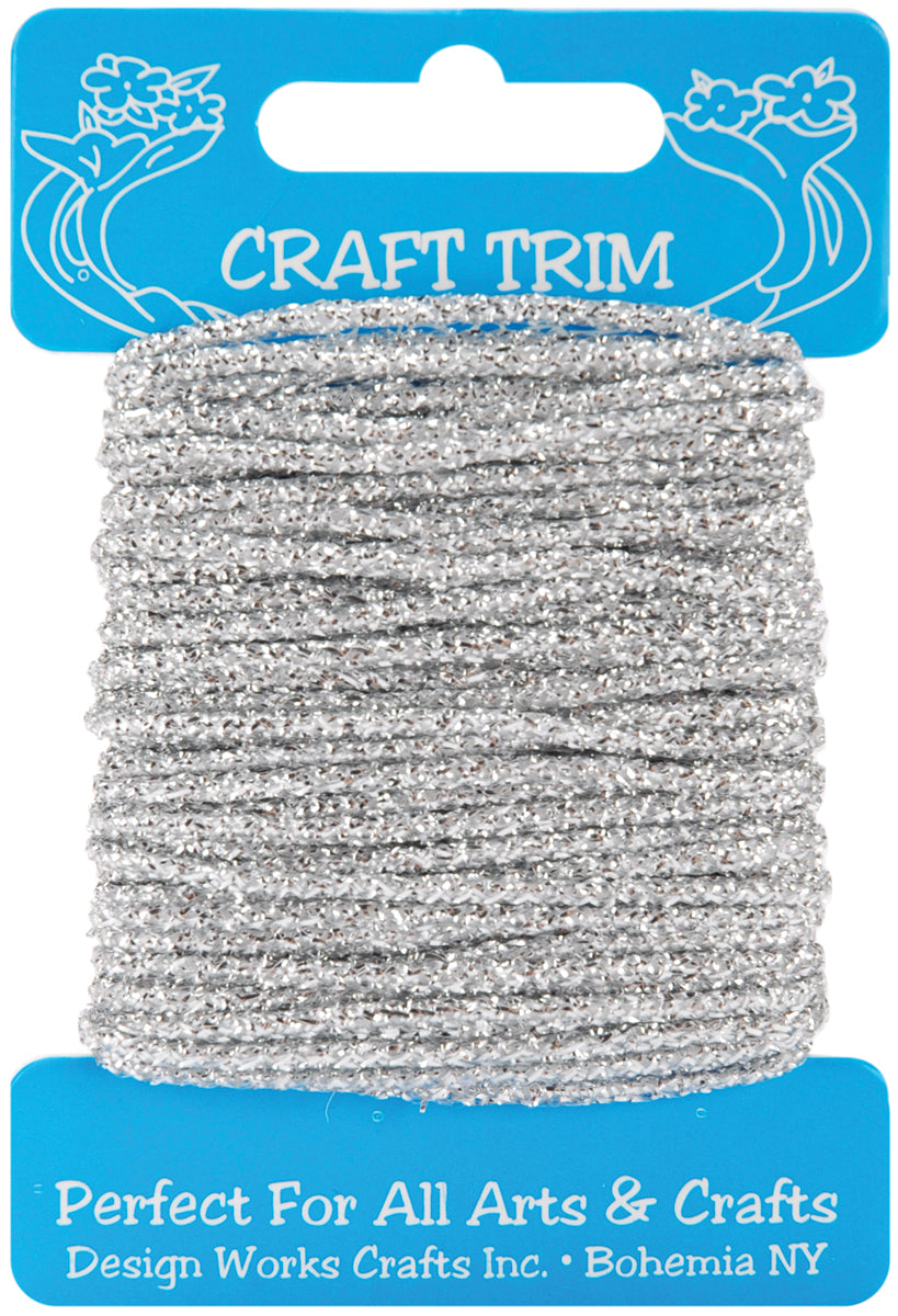 Craft Trim 10yd Glitter Silver