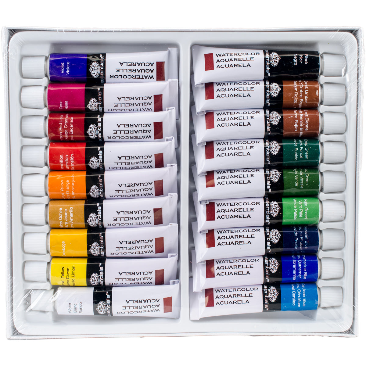 Essentials Watercolor Paints 12ml 18/Pkg Assorted Colors