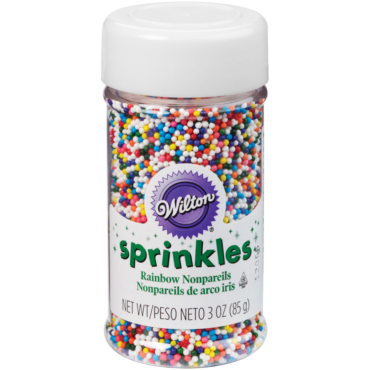 Nonpareils Sprinkles 3oz Rainbow