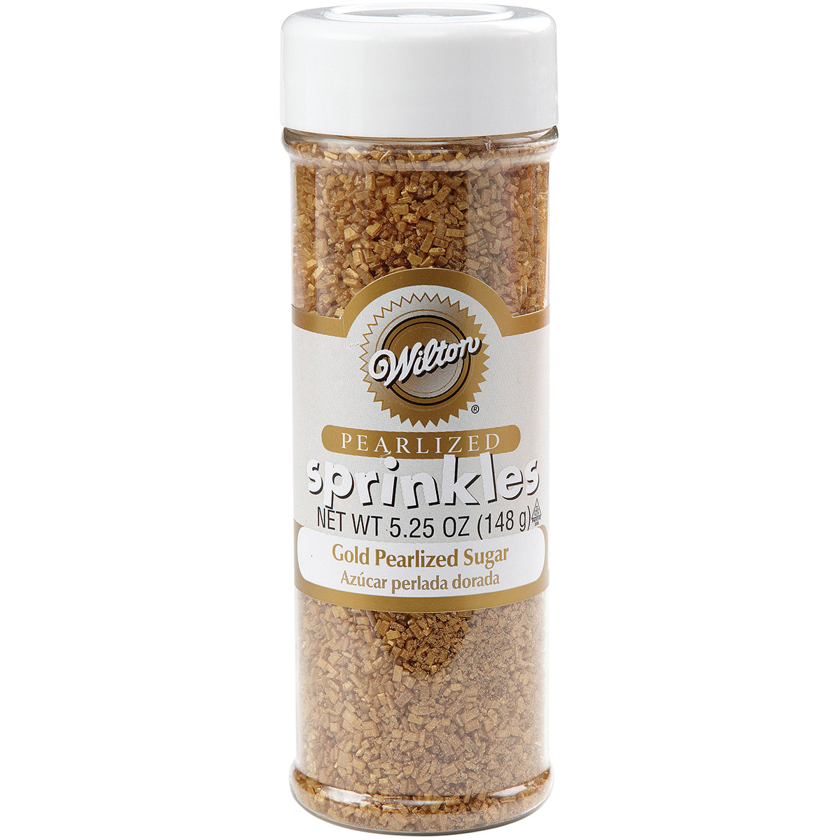 Pearlized Sugar Sprinkles 5.25oz Gold