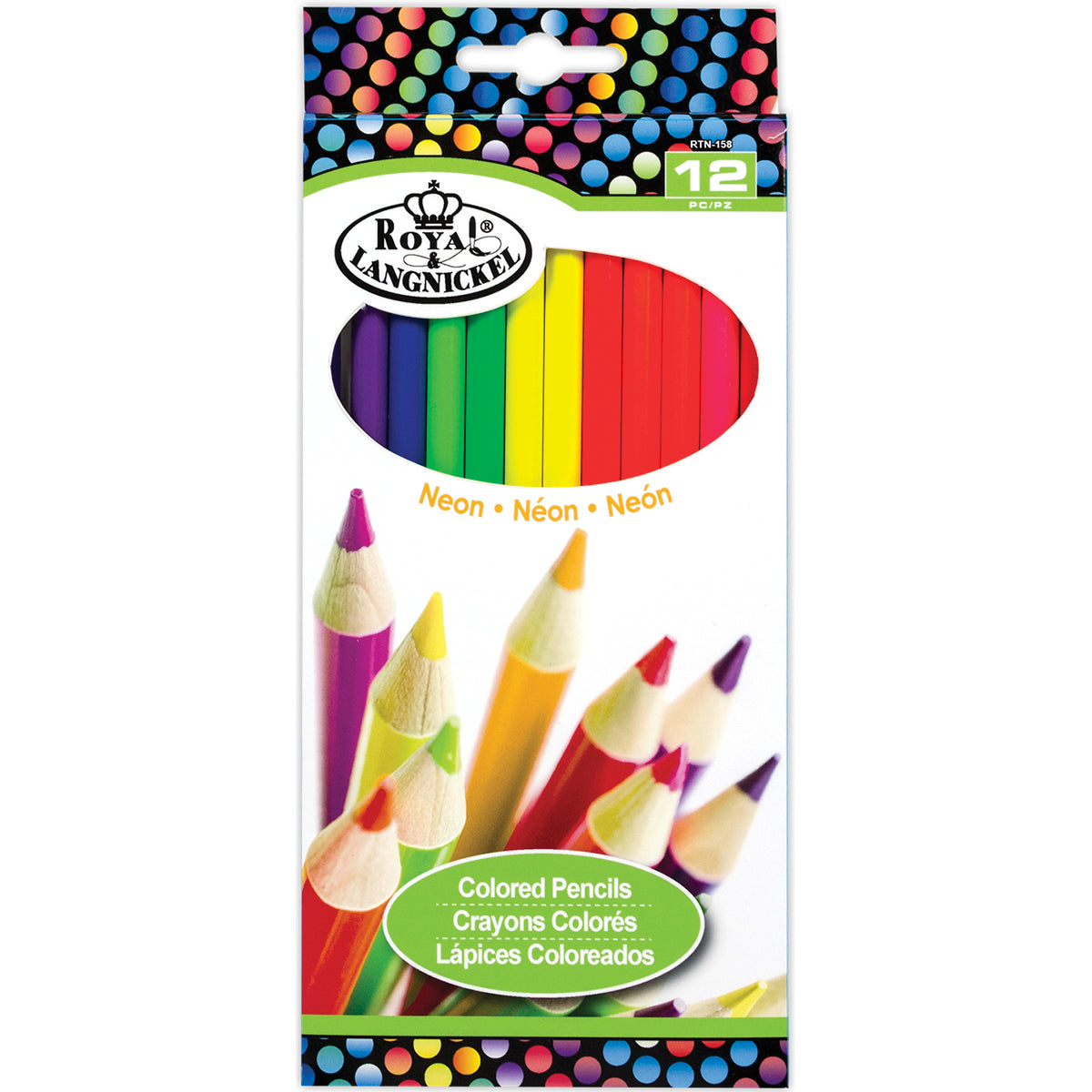 Neon Colored Pencils 12/Pkg