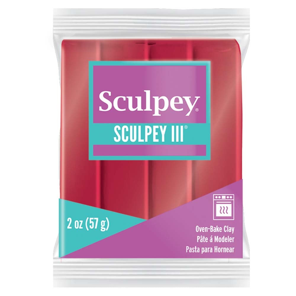 Sculpey III Polymer Clay 2oz Deep Red Pearl