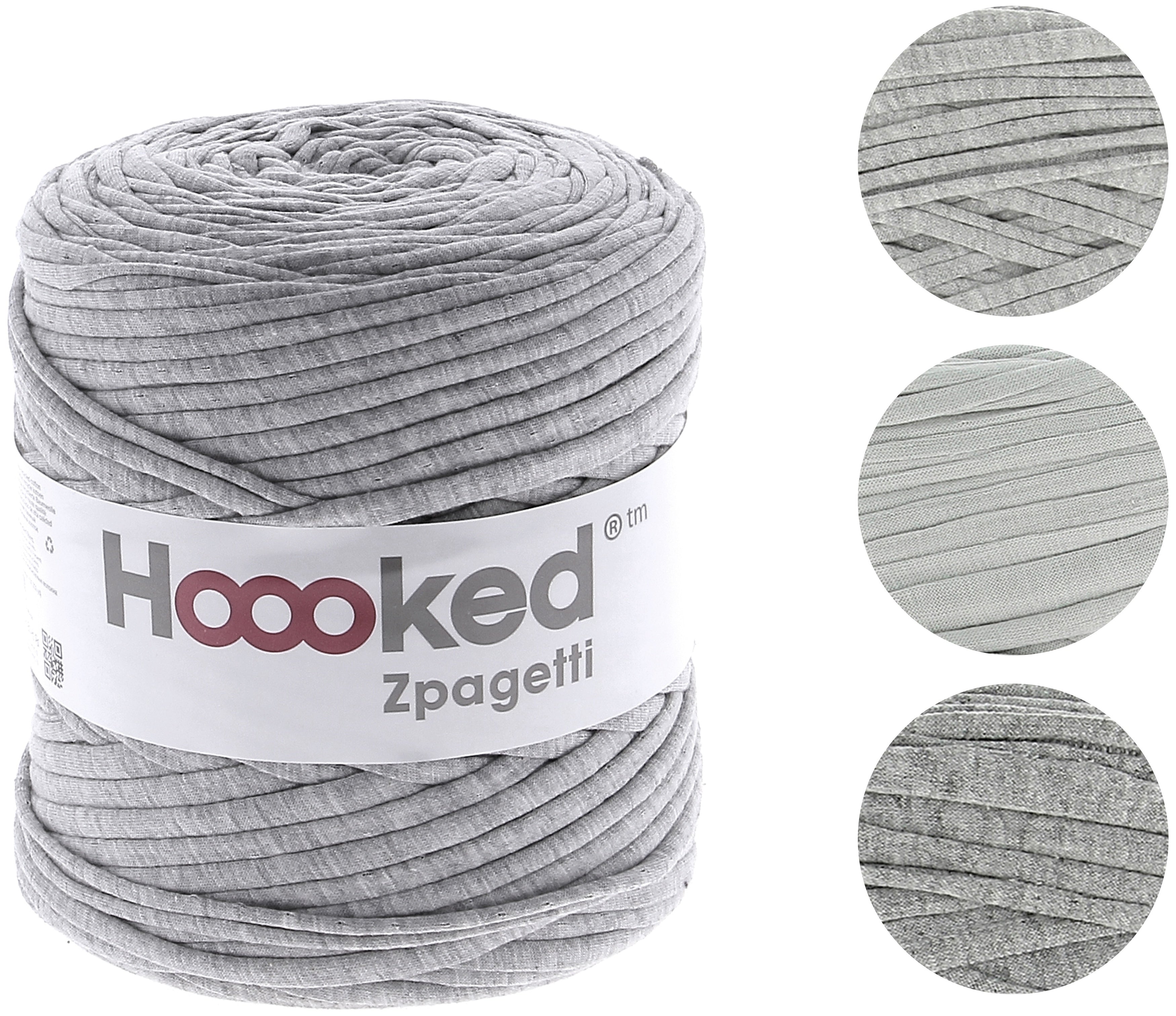 Hoooked Zpagetti Yarn Sporty Gray - Medium Gray Shades