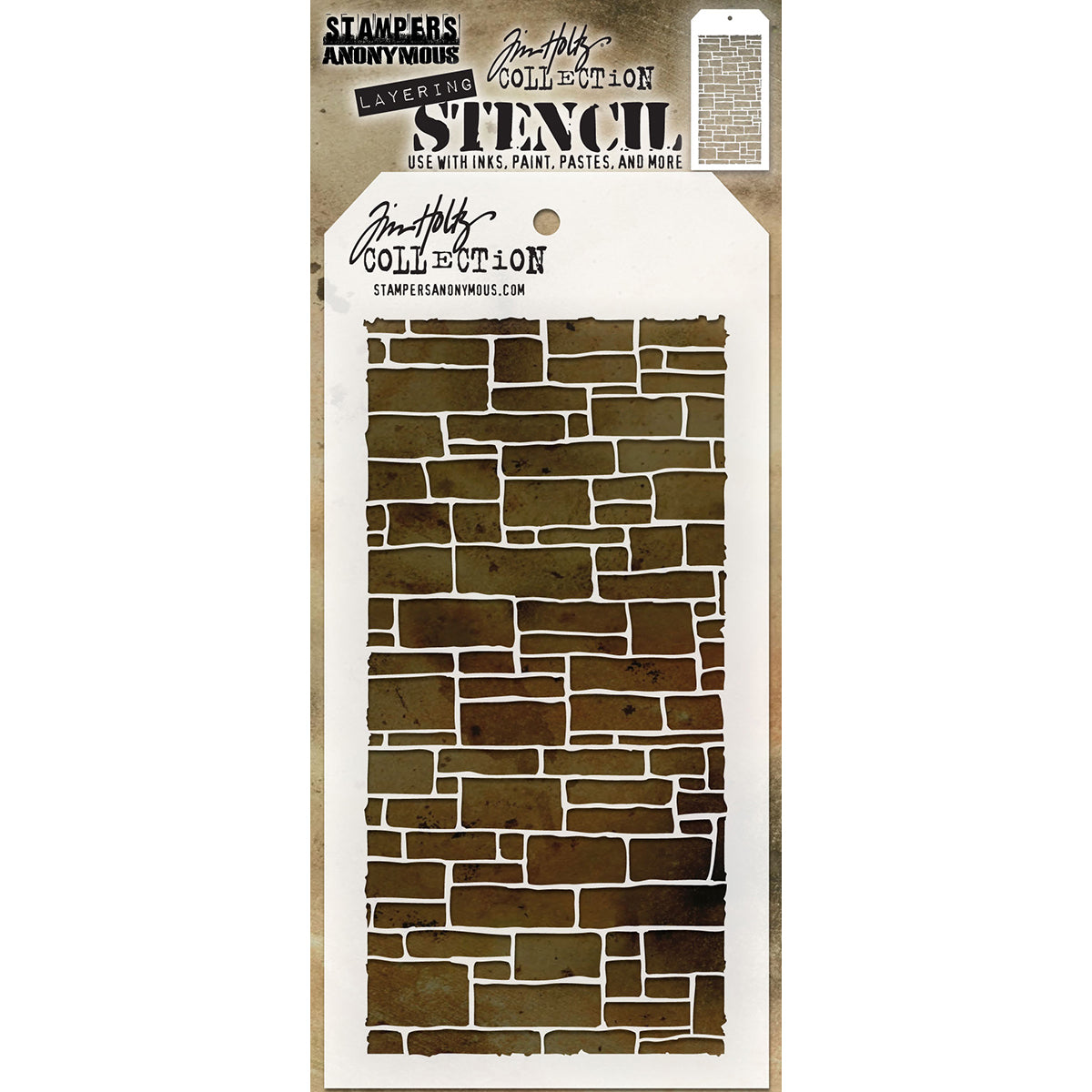 Tim Holtz Layered Stencil 4.125"X8.5" Slate