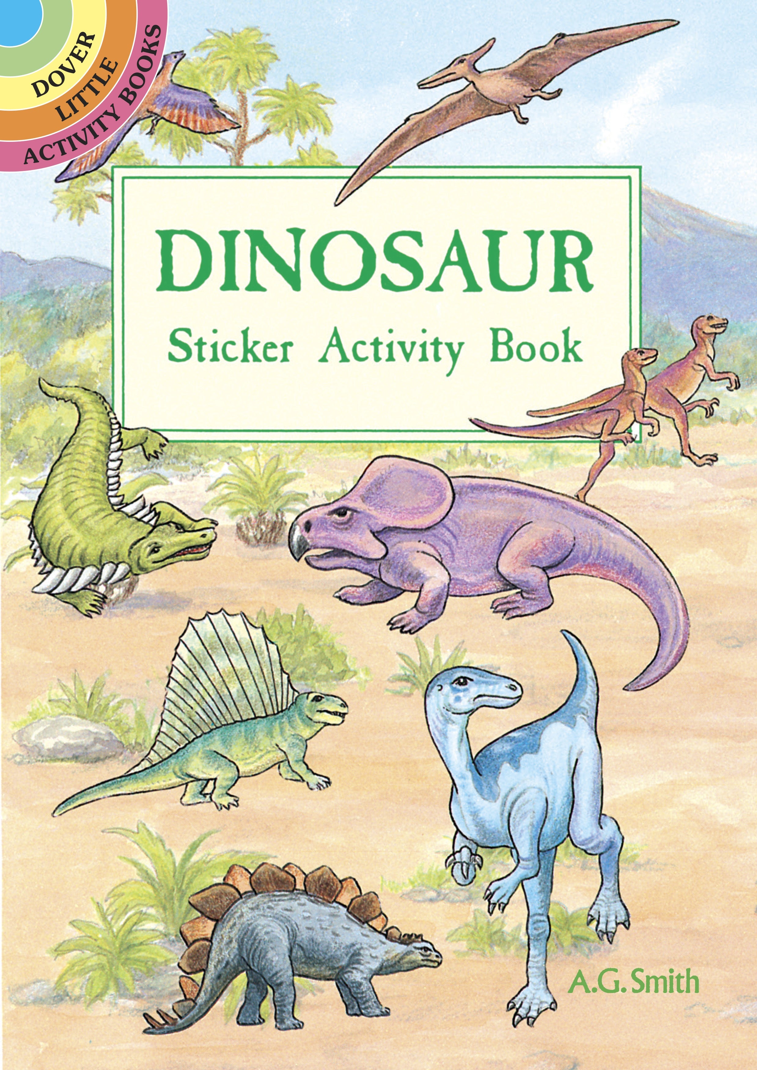 Dover Publications Dinosaur Sticker Activity Book