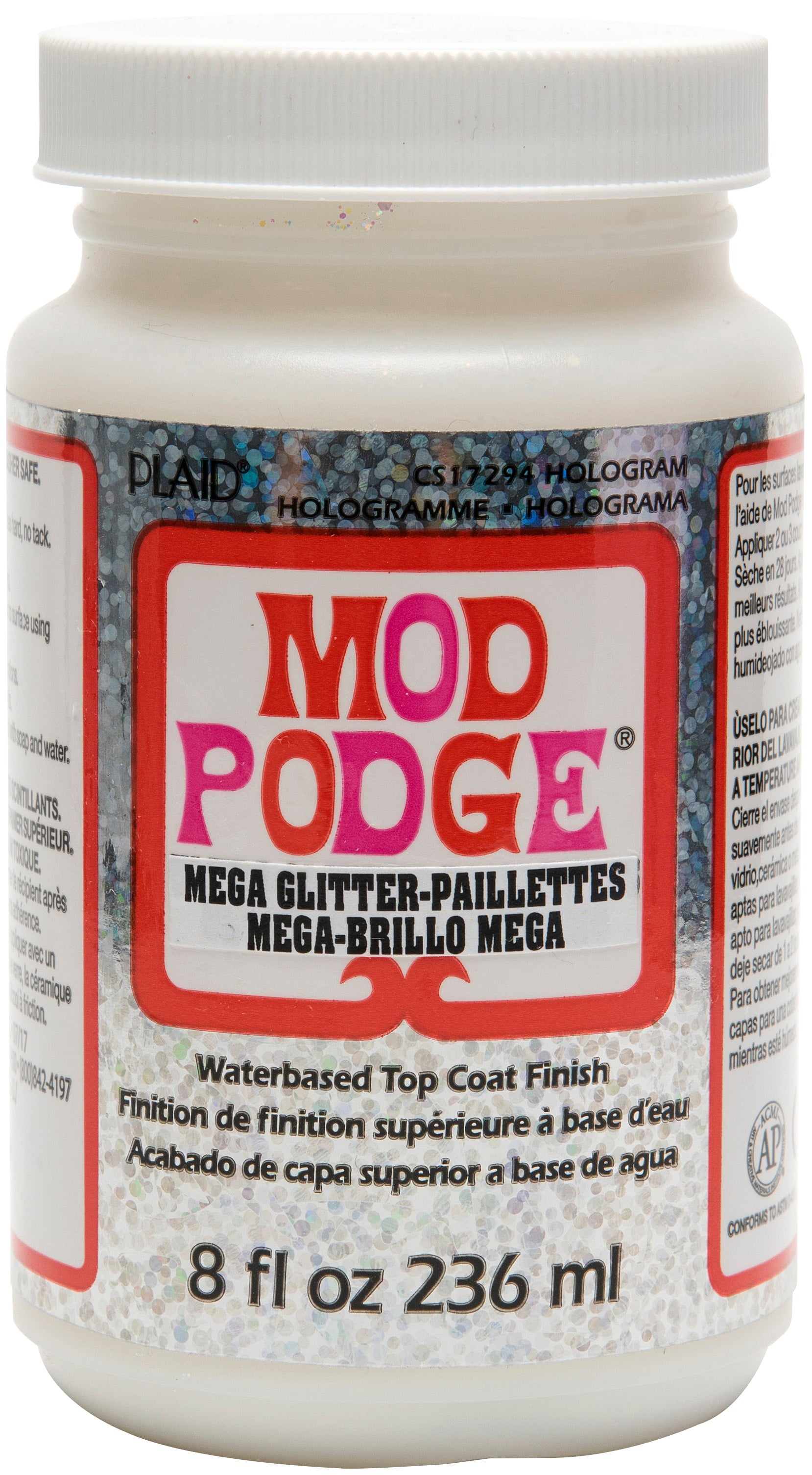 Mod Podge Mega Glitter Hologram 8oz