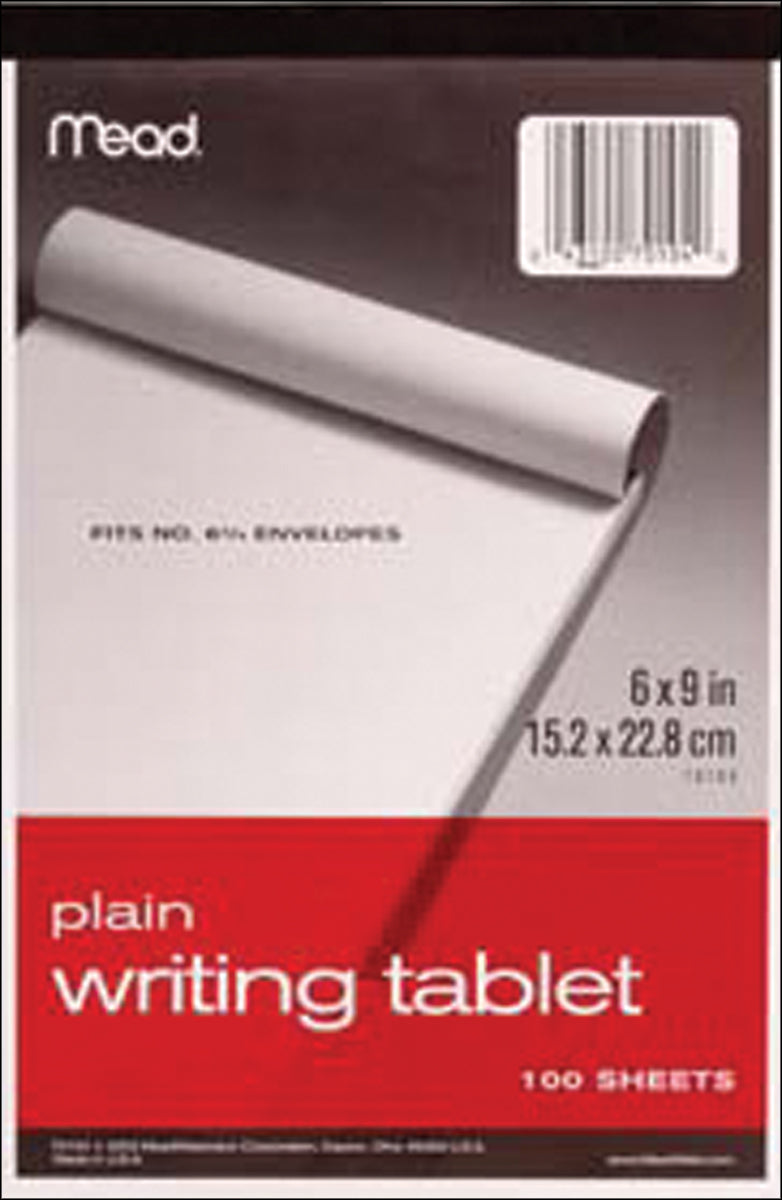 Mead Unruled Writing Tablet 6"X9" 100 Sheets