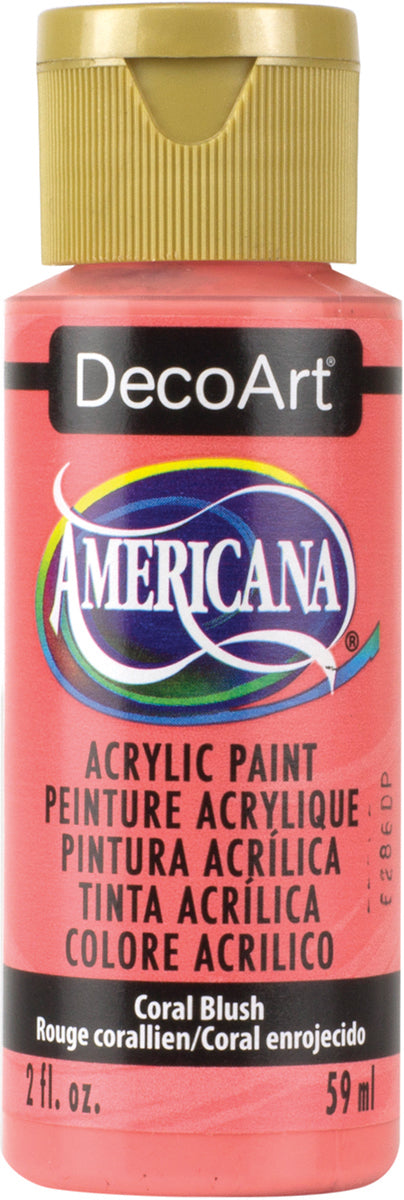 Americana Acrylic Paint 2oz Coral Blush - Opaque