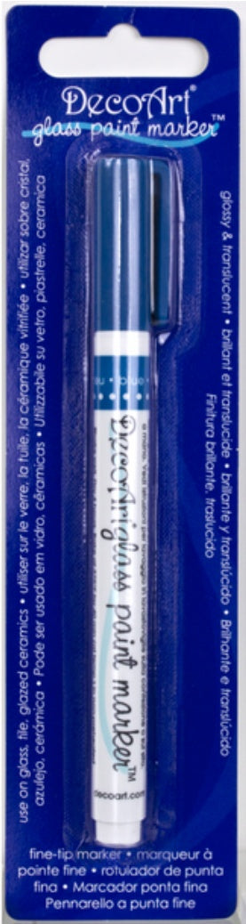 DecoArt Glass Paint Marker 1mm True Blue
