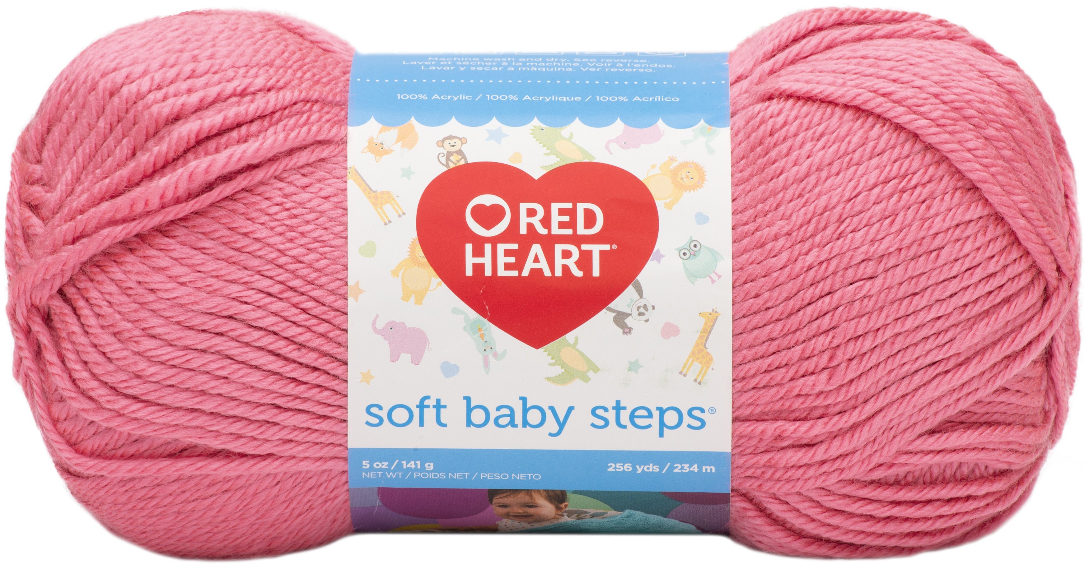 Red Heart Soft Baby Steps Yarn Strawberry