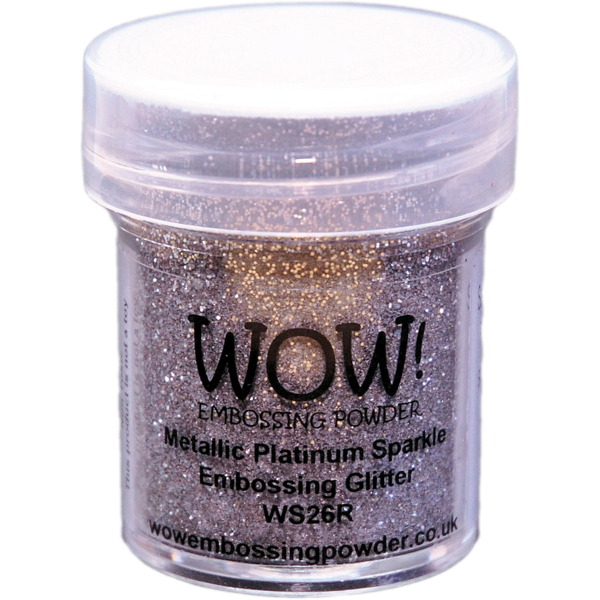 WOW! Embossing Powder 15ml Metallic Platinum Sparkle