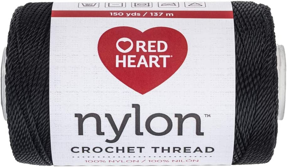 Nylon Crochet Thread Size 18 Black