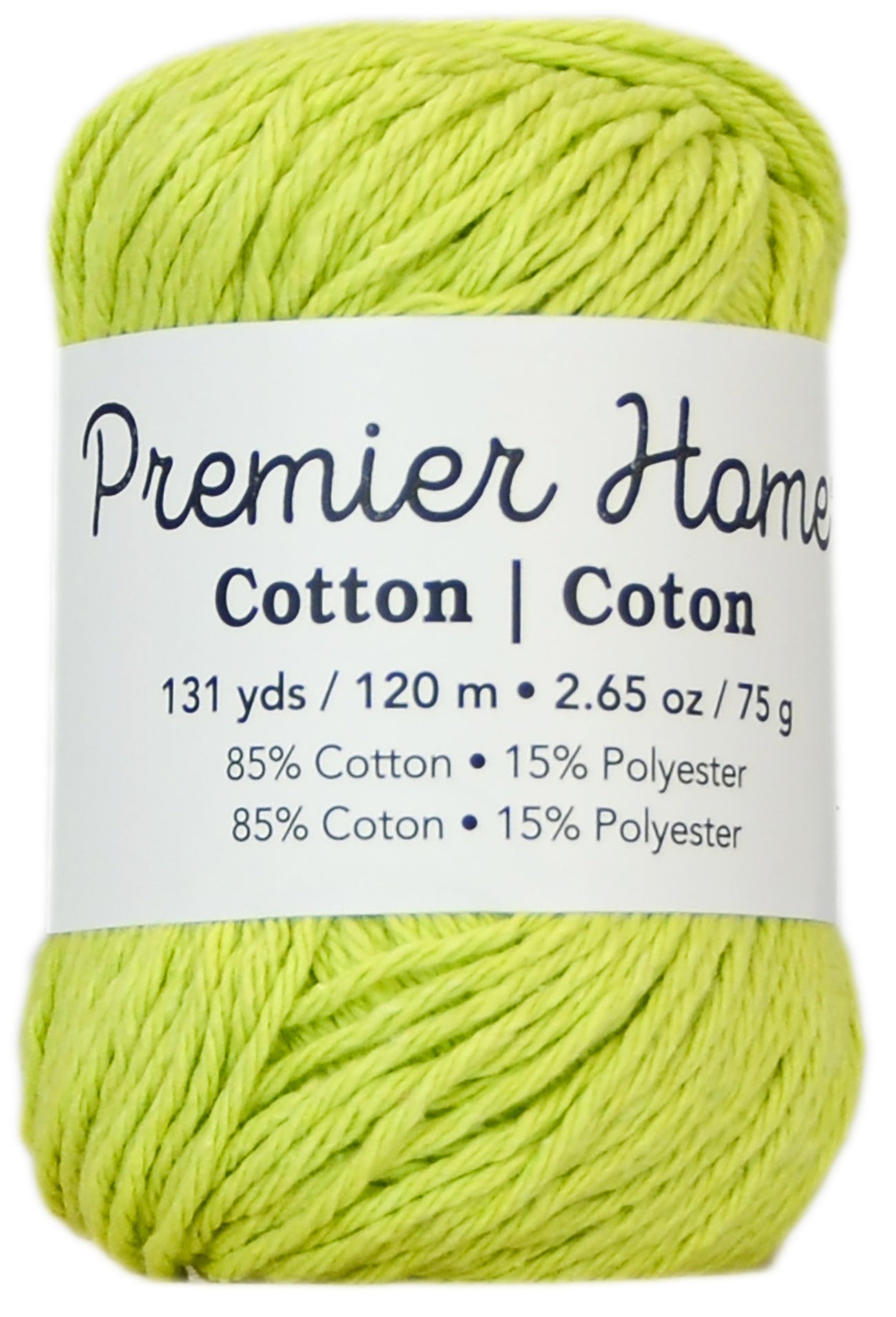 Home Cotton Yarn - Solid Lime Green