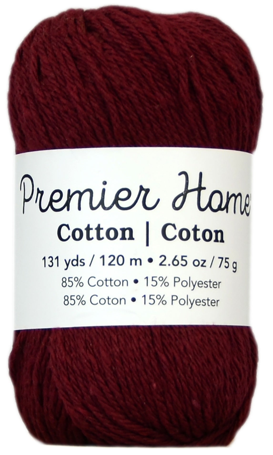 Home Cotton Yarn - Solid Burgundy