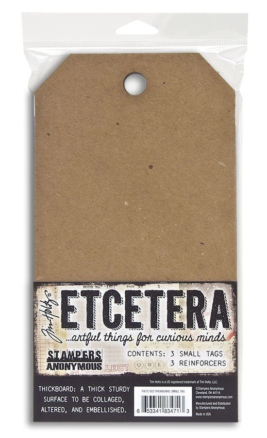 Tim Holtz Etcetera Small Tag 5.5"X10" 