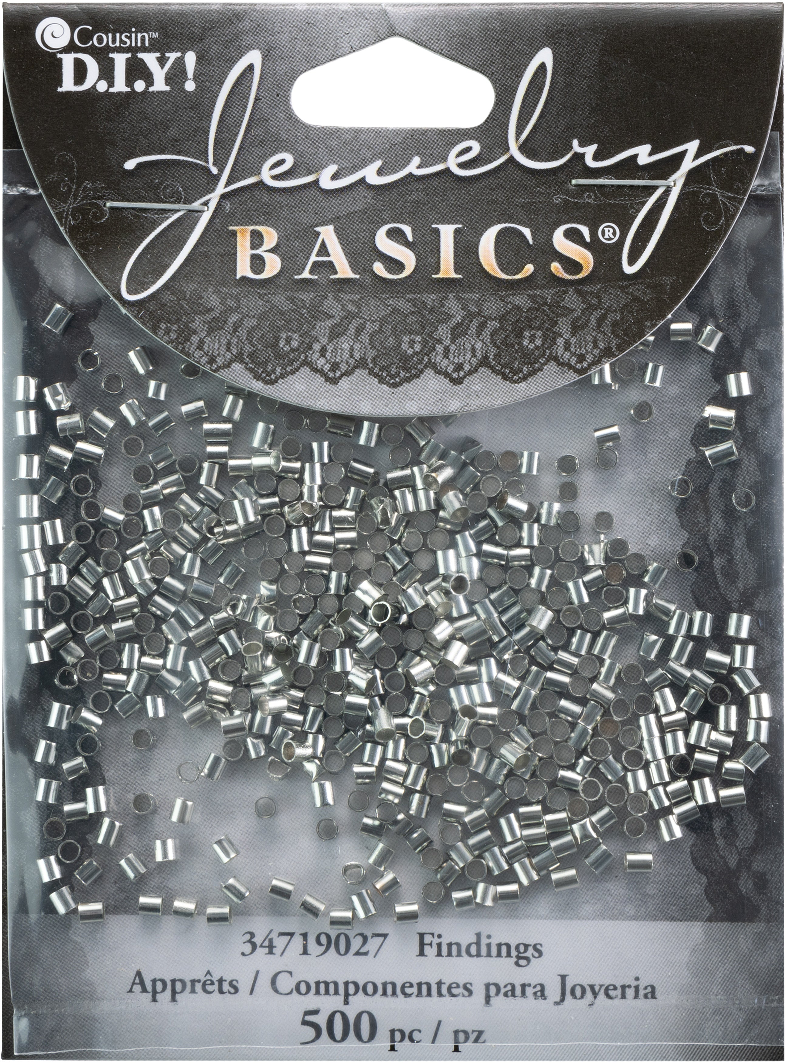 Jewelry Basics Metal Findings 500/Pkg Silver Crimp Tubes 2mm