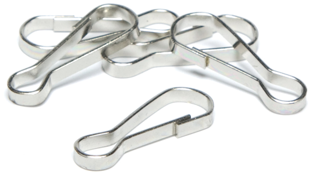 Jewelry Basics Metal Findings 50/Pkg Silver Lanyard Hooks